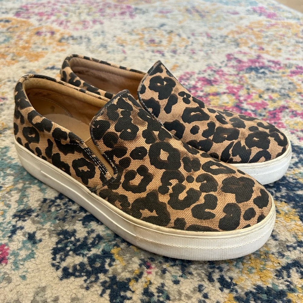 Steve Madden Leopard Print Slip-On Sneakers
